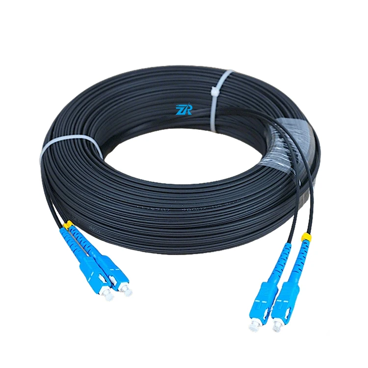 1-2-Core-Preconnected-Patchcord-Flat-Drop-Cable-SC-APC-SC-LC-UPC-APC-SC-SC-LC-LC-SCAPC-FTTH-Jumper-Fiber-Optic-Patch-Cord
