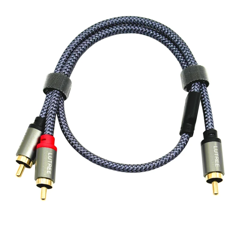 1-RCA-Male-to-2-RCA-Male-Y-Adapter-Splitter-Gold-Plated-Connector-Stereo-Audio-Cable-for-Car-Speaker-Amplifier
