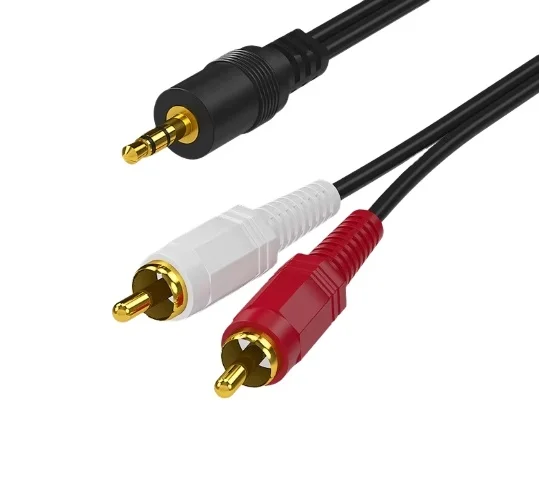 1.5M-3M-Length-3.5mm-AUX-Stereo-Port-to-2-RCA-Male-Y-Video-Audio-Cable-Adapter-for-Computer-Player-Phone-Notebook