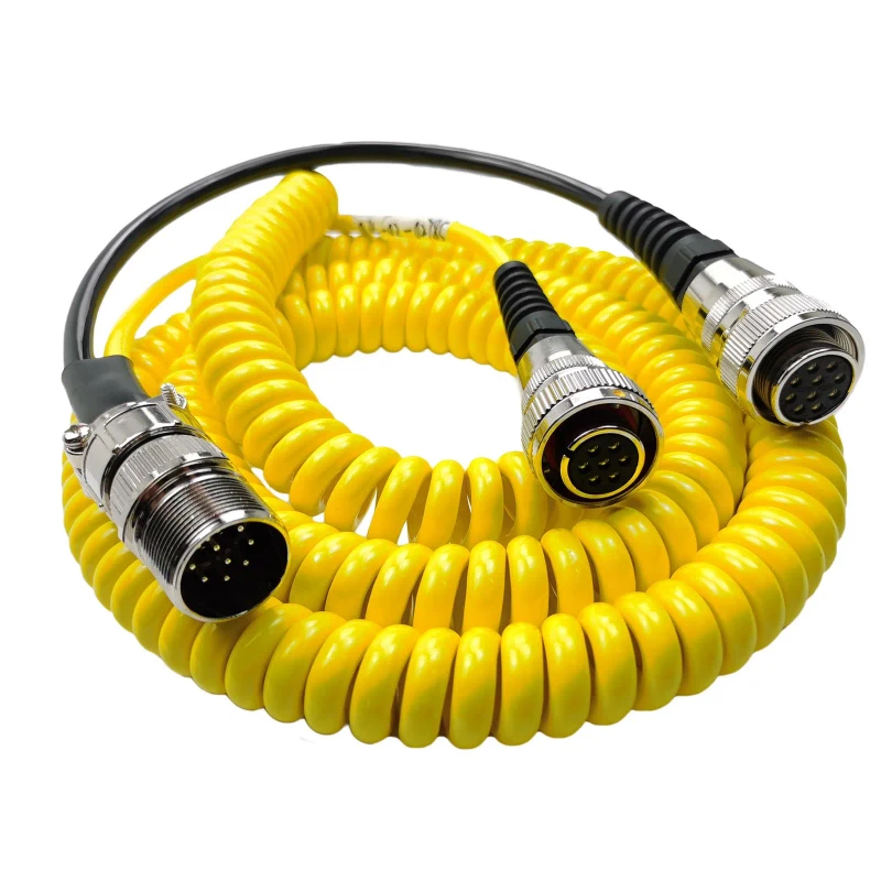1.5M-Control-Cable-12808192-Yellow-Digital-Controller-Triple-Connector-Can-04-02-02785