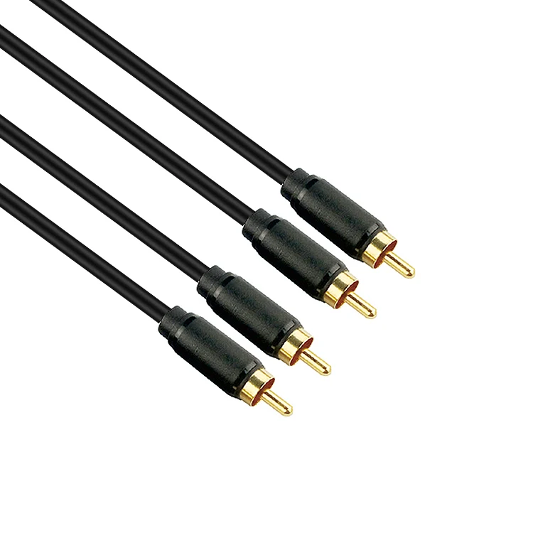 1.5M-Gold-Plated-RCA-Audio-Video-Cable-2RCA-to-2RCA-with-Braid-Shielding-and-PVC-Jacket-for-Car-and-Home-Theater