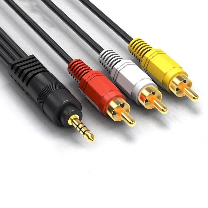 1.5m-3.5mm-to-3AV-3RCA-Copper-Video-and-Audio-Cable-for-Set-top-Box