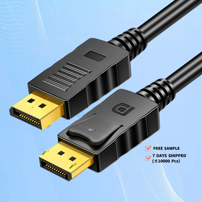 1.8M-6FT-4K-60HZ-Gold-Plated-DisplayPort-DP-to-DP-Adapter-Cable-Cord-Display-Port-Male-to-Male-Cable-Converter-PC-Laptop