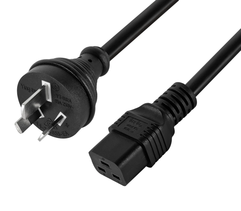 1.8M-Australia-New-Zealand-3pin-Extension-Cord-IEC320-C19-to-AU-3-Prong-Plug-AC-Power-Supply-Cable-Lead-Adapter