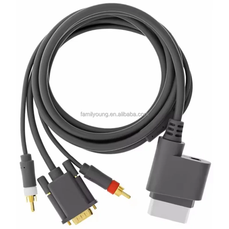 1.8M-HD-VGA-AV-Video-Audio-Cable-Cord-Connector-With-Optical-Output-Digital-Optical-Audio-Port-VGA-2-RCA-for-X-BOX-360