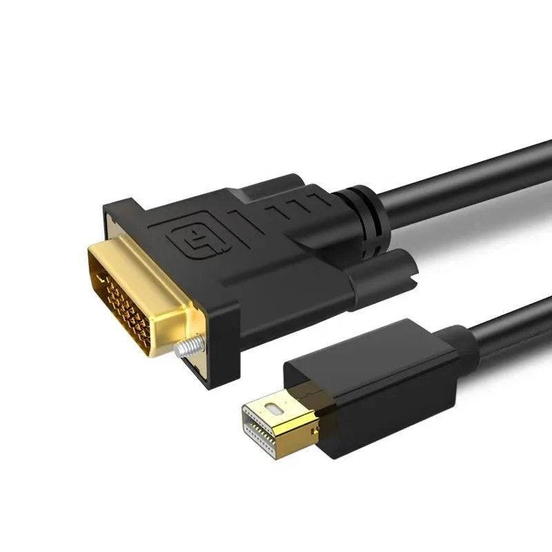 1.8M-Mini-DisplayPort-Thunderbolt-Male-to-DVI-D-Male-Adapter-Cable-Audio-Video-Cable