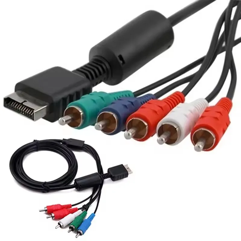 1.8m-6FT-High-Definition-Component-Cable-for-PS2-PS3-TV-AV-Analog-RCA-Video-Audio-Cable-Cord-Wire