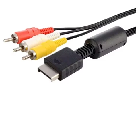 1.8m-AV-Audio-Cable-Game-Composite-3-RCA-Copper-Wire-for-PS2-PS3-PS1-Console