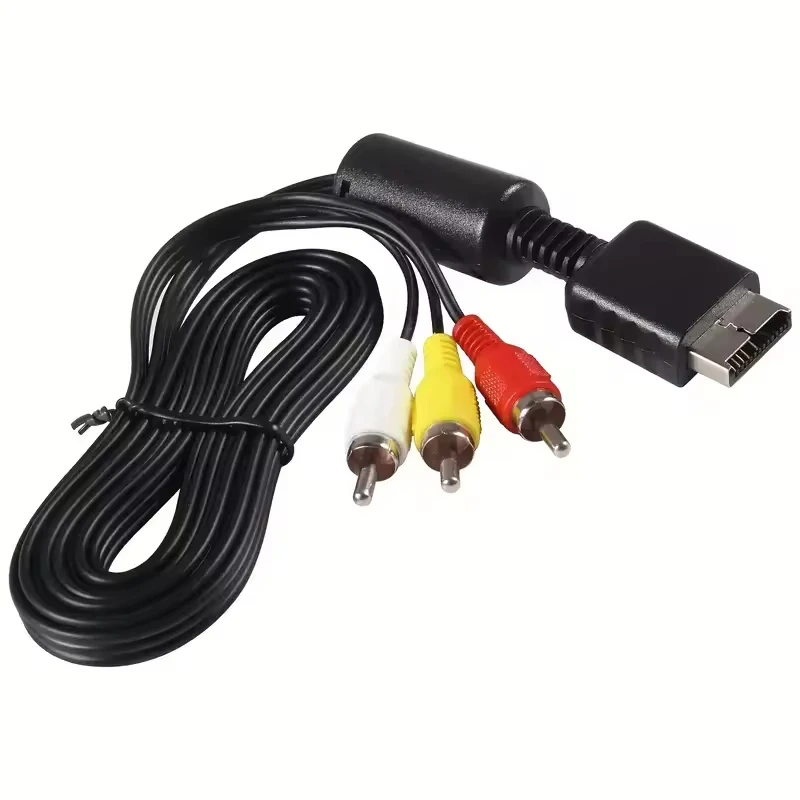 1.8m-Audio-Video-to-3-RCA-AV-Cable-for-PS3-PS2-New-Condition-AV-Component-TV-Video-Cable-for-Playstation-2-3-for-PS3