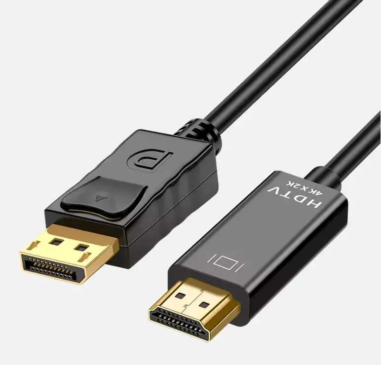 1.8m-Male-4K-DP-to-HDTV-Cable-PVC-Jacket-Gold-Plated-Displayport-Cord-for-Computer-Use