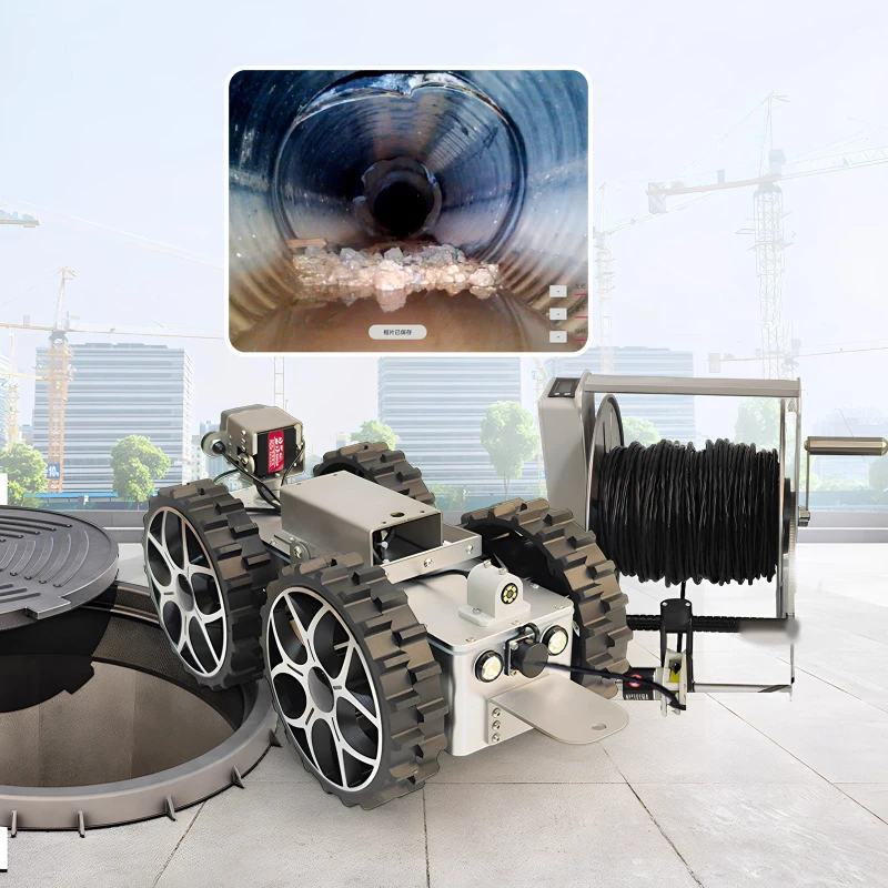 100-200M-Cables-Intelligent-HD-Pipeline-Inspection-Robot-WiFi-APP-Pipe-Crawler-Inspection-Robot-Cameras