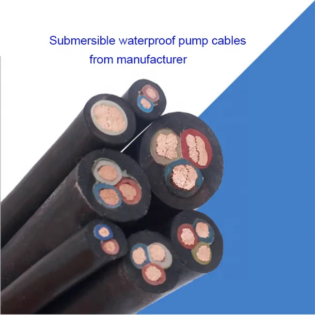 100-Copper-Conductor-Rubber-Insulation-Submersible-Pump-Cable-Wire-Used-Under-Water-Cable