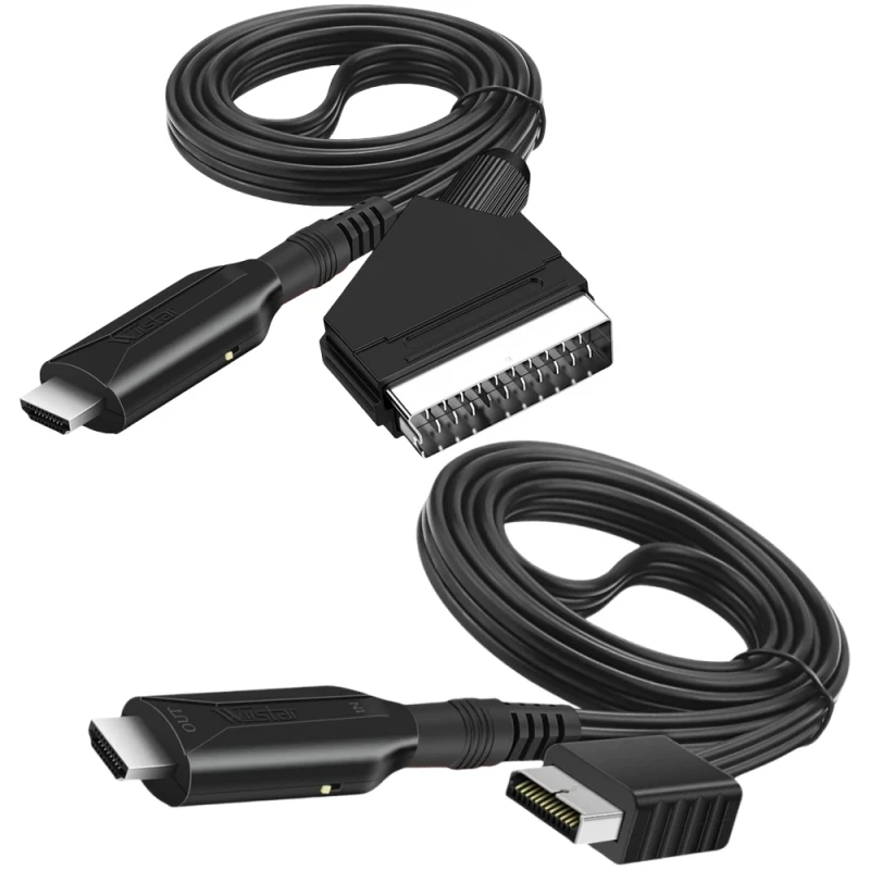 100cm-PS2-Scart-to-HDMI-Converter-Cable-HDMI-to-Scart-Audio-Video-Conversion-Line-Adapter-HDTV-Display-Monitor