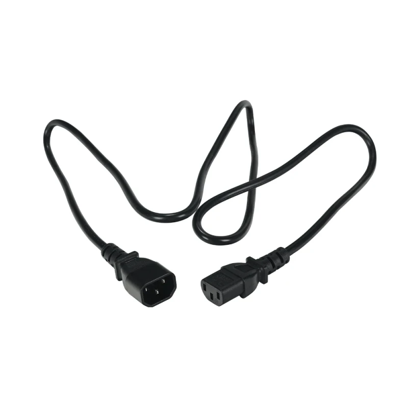 10A-250V-18AWG-IEC-C13-to-C14-Power-Extension-Cord-for-Instrumentation-Use-Copper-PVC-Cable-1.5m-Length