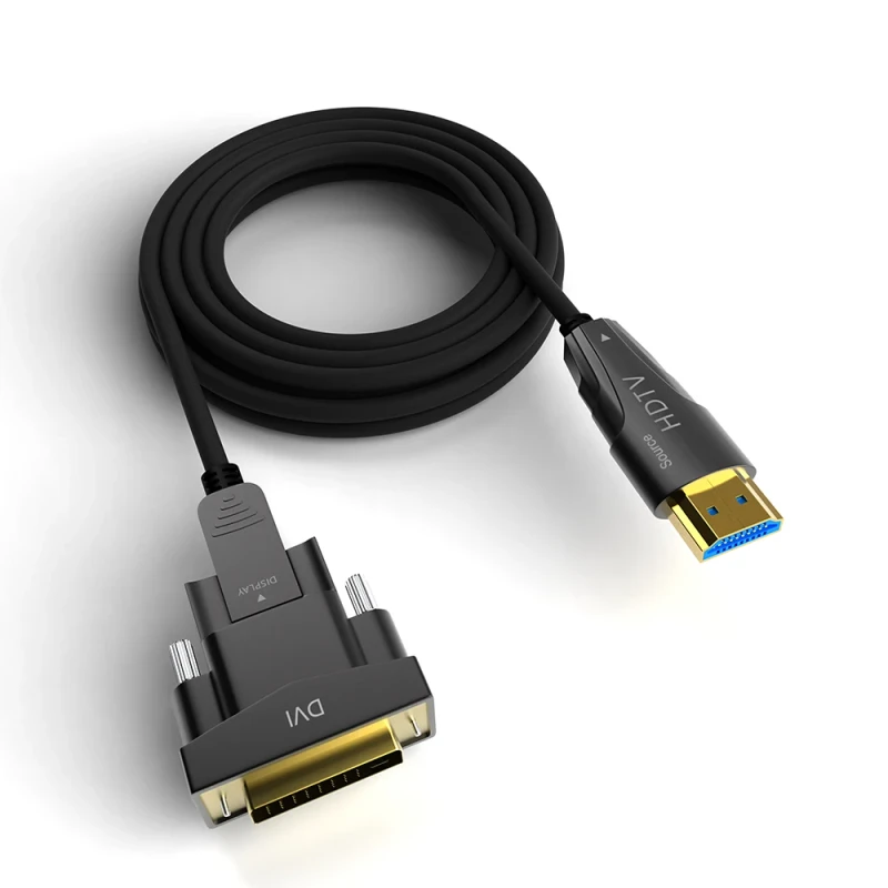 10ft-4K-Custom-HDMI-to-DVI-Optical-Fiber-Cable-Slim-Fiber-Optic-HDTV-Cable-Micro-HDMI-DVI-Detachable-Cable-for-Projector-TVs-PCs