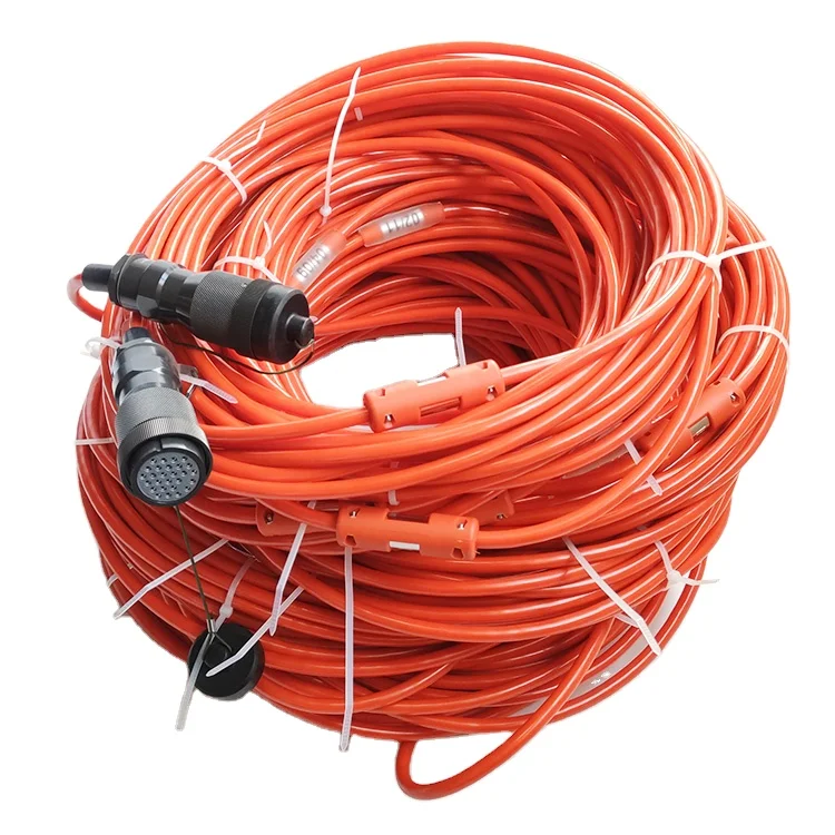 12-Channels-Seismic-Cable-with-12-Split-Spring-Take-out-Ordinary-Type-with-NK27-Female-Connector-Geophone-Cable