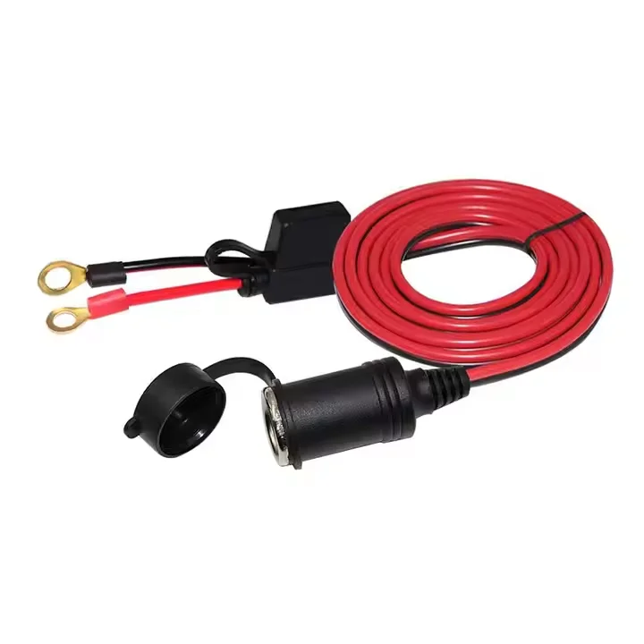 12V-Female-Car-Electrical-DC-Cigarette-Lighter-Socket-Adapter-Plug-Battery-Eyelet-Ring-Terminal-12Volt-Extension-Cord-Outlet-15A