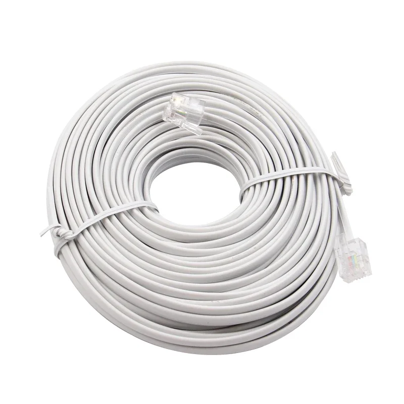 15M-RJ11-64C-Telephone-Extension-Cable-Two-Core-Telephone-Cable-Finished-Phone-Line