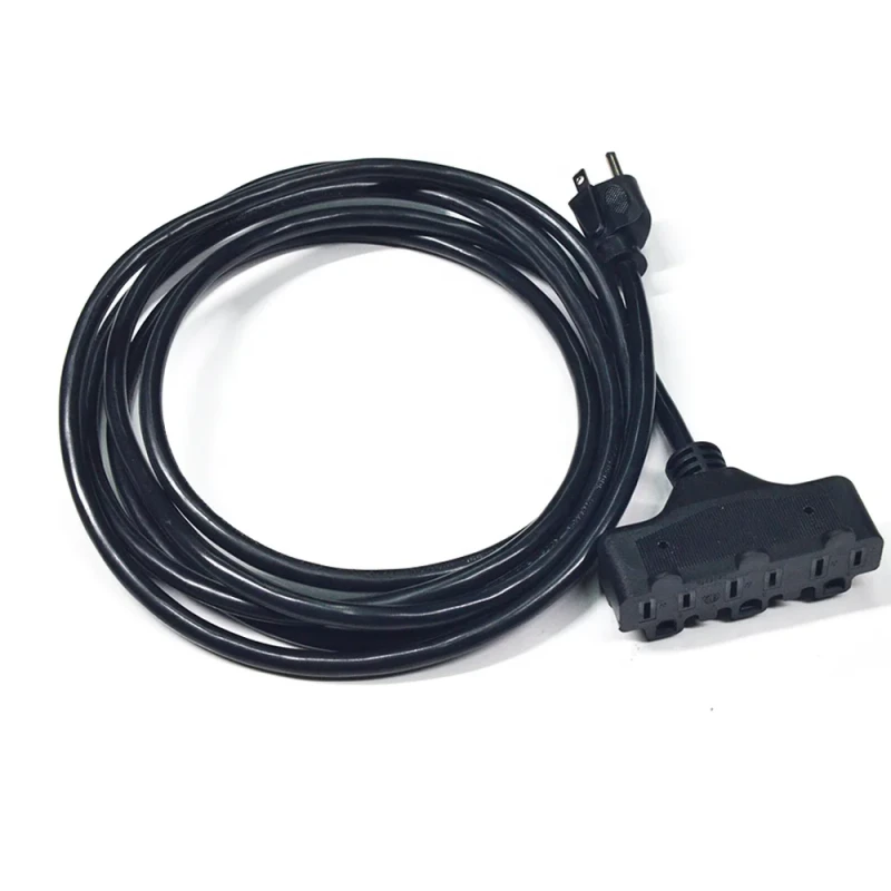 16-3-16ft-Power-Cord-Electrical-Outdoor-Heavy-Duty-220v-Multi-Socket-Extension-Cords-Orange-Black-PVC-100-Copper-NAME5-15P