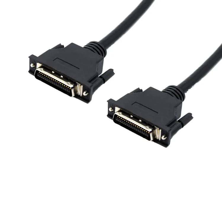 18-Twisted-Pairs-36-Pos-MDR-Male-to-Half-Pitch-CN36-Pin-SCSI-Servo-Shielded-Copper-Core-PBT-PVC-Data-Cable-with-Screw