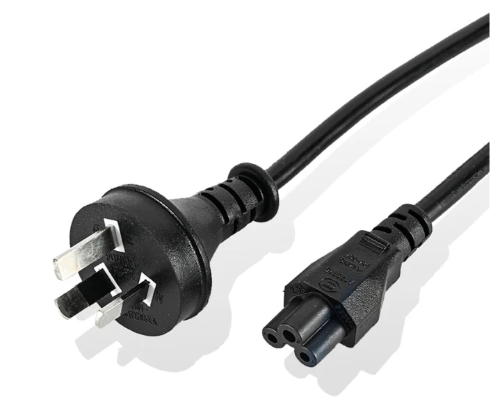 1M-1.5M-2M-Black-and-White-SAA-Australian-Extension-Cable-C5-Power-Cords-IEC-C5-Connector-AU-AC-Power-Cord