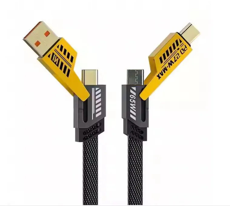 1M-4in1-V8-Mecha-Multi-Function-Data-Cable-A50jjM-Zinc-Alloy-Convertible-Metal-PD-65W-Phone-Charger-PD-27W-Data-Line-Computers