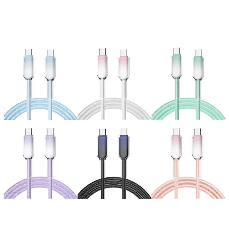 1M-C-C-60W-USB-Type-C-Fast-Charging-Data-Cable-48-Woven-Nylon-Braided-Wire-PD-Cord