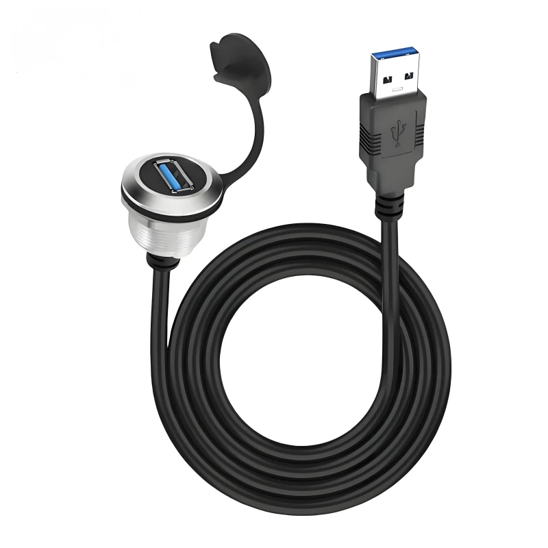 1M-Ultra-High-Speed-USB-3.0-Type-C-Flush-Mount-Extension-PD-Charger-Cable-for-Car-Truck-Boat-Motorcycle-Monitor-Speaker