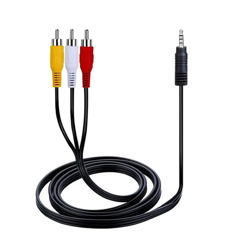 1PC-1M-3.5mm-Jack-Plug-to-3-RCA-Adapter-AUX-Cable-Male-to-Male-Audio-Video-AV-Cable-Wire-for-Speaker-Laptop-DVD-TV