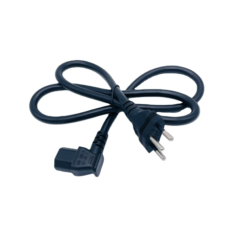 1m-Switzerland-3-pin-Plug-to-Right-Angle-Iec-C13-Power-Cord-HO5VV-F-3x0.75mm2