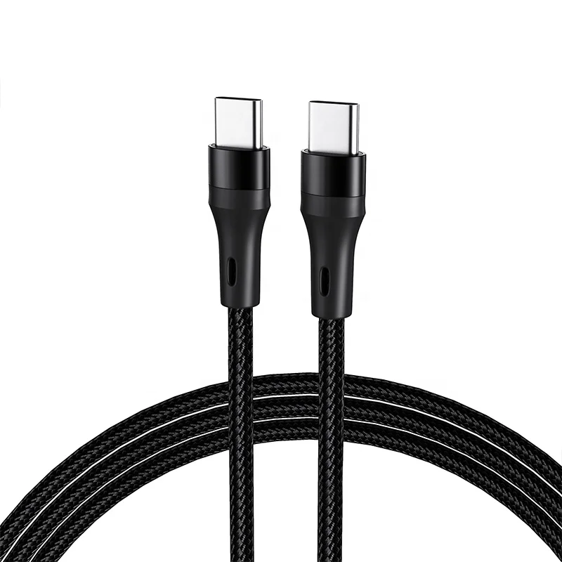 1m-V8-Fast-Charging-Type-c-PD-USB-Cable-60W-3A-Data-Transfer-Nylon-Jacket-5pin-Micro-for-IOS-Mobile-Phones-Laptops