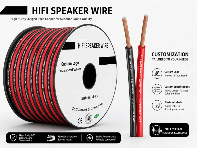 2-Conductor-12-14-16-22AWG-LED-Lighting-Strips-Oxygen-Free-Coil-Speaker-Cable-Red-Black-Extension-Audio-Video-Cable