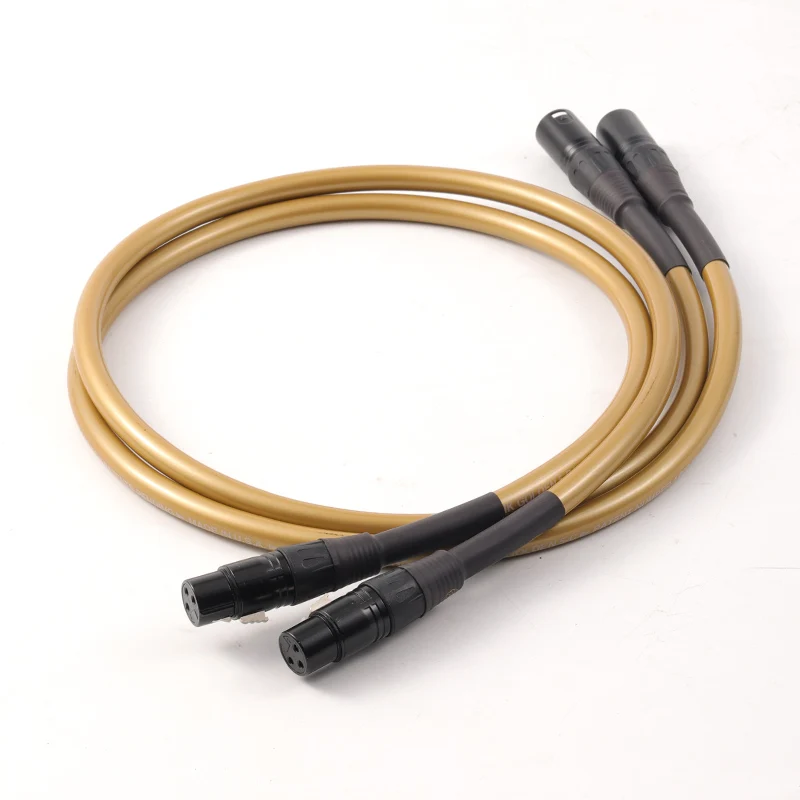 2-Pair-XLR-PVC-Jacketed-Bare-Copper-Conductor-Speaker-Audio-Video-Power-Cord-Black-Jack-Male-Female-Cable-Extension-DIY