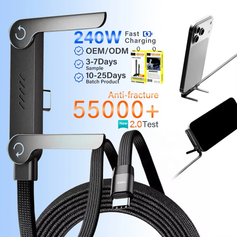 2-in-1-Invisible-Folding-Phone-Holder-240W-USB-C-Type-C-Fast-Charging-Data-Cable-for-iPhone-15-16-17-Pro-Max