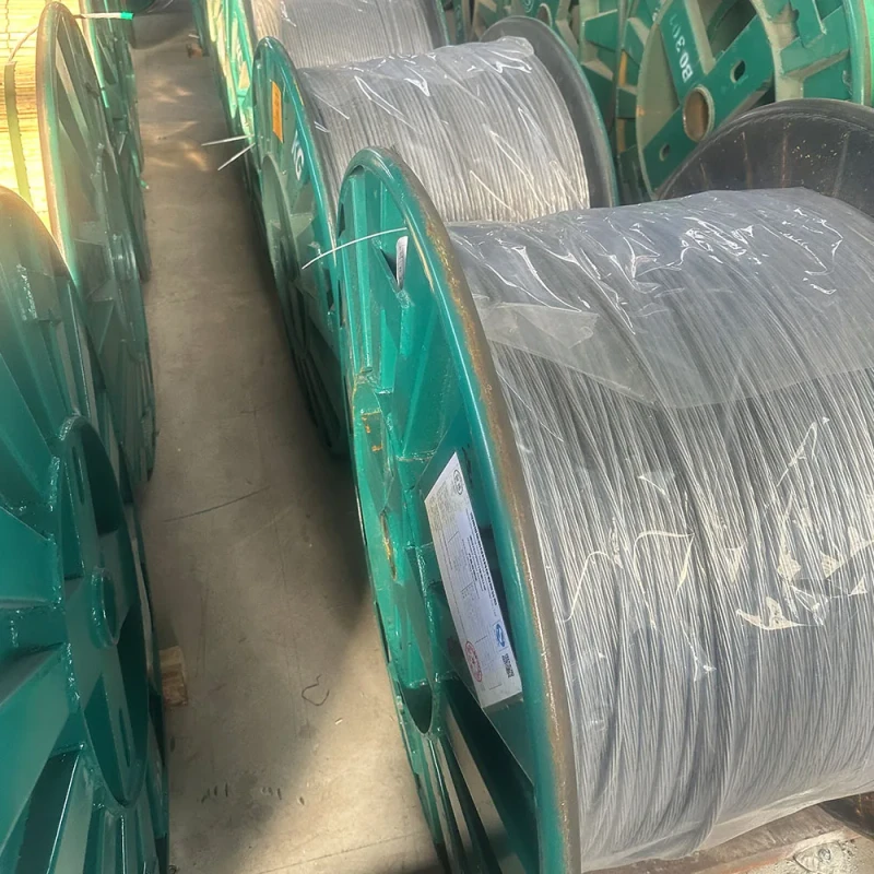 2.8mm-3.2mm-Aluminium-Clad-Steel-Wire-Round-Wire-for-Overhead-Transmission-Line