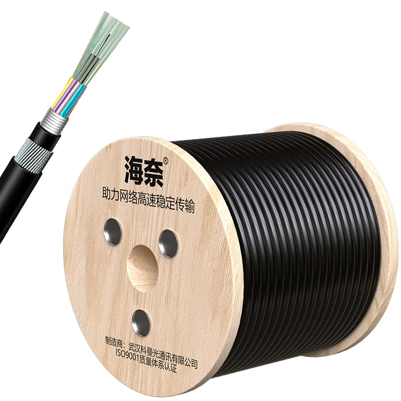 2000m-Outdoor-Armored-Underwater-Optical-Cable-GYTA33-Single-Mode-Ribbon-Shaft-Fiber-Optic-Cable