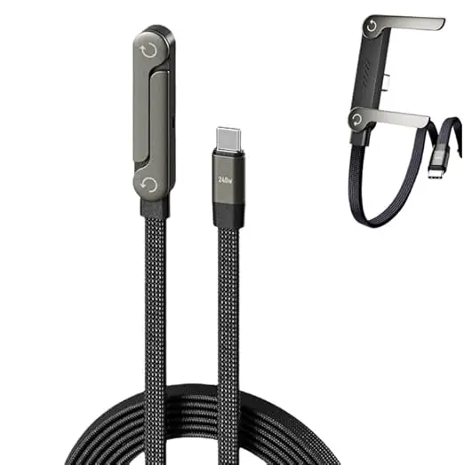 240W-5A-USB-C-Cable-with-Phone-Stand-Fast-Charging-Data-Sync-Braided-Type-C-Charger-Cord