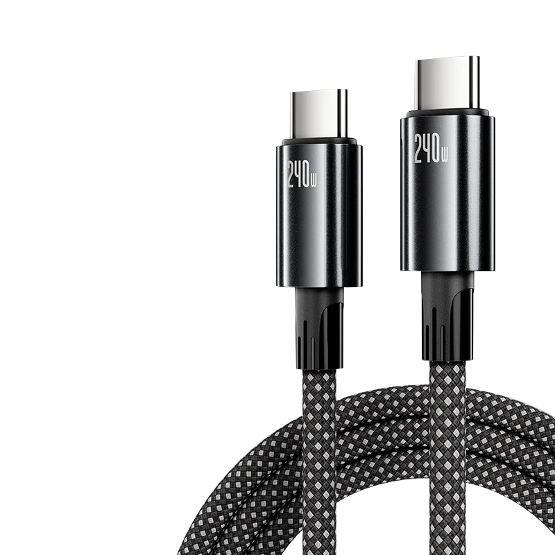 240W-6A-USB-Type-C-Fast-Charging-Cable-with-Braid-Design-for-Cell-Phones-Laptops-Cameras-Barcode-Scanners-Printers
