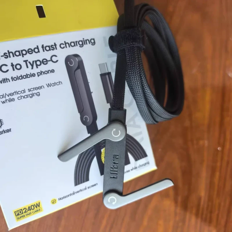 240W-PD-Fast-Charging-Type-C-to-Type-C-Cable-with-Adjustable-Phone-Stand-Elbow-Design-for-IPhone17-16-15-Android-Tablet-1.5m