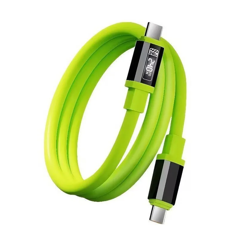 240W-Silicone-Smart-Digital-Display-Fast-Charging-Data-Cable-Compatible-with-Huawei-Type-C-Apple