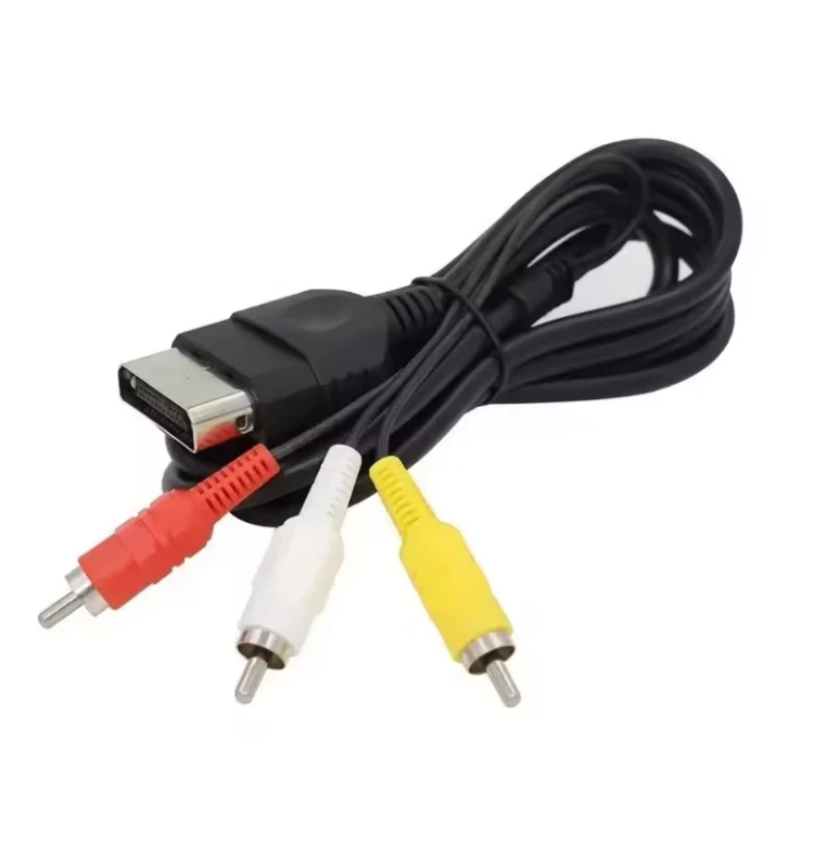 24P-1.8m-6ft-AV-Audio-Video-Composite-Cable-RCA-Cable-Cord-Lead-Adapter-Converter-for-XBOX-One-First-Generation