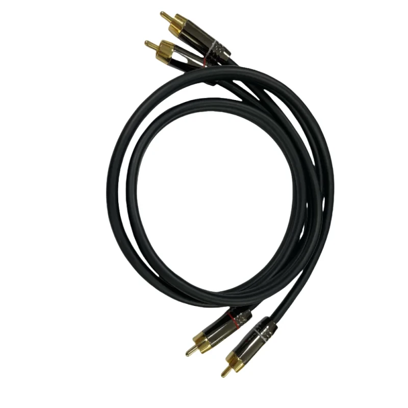 24k-Gold-Plated-2RCA-to-2RCA-Stereo-Plug-Audio-Cable-with-PVC-Jacket-Combination-Shielding-for-DVD-Player-1m-2m-3m