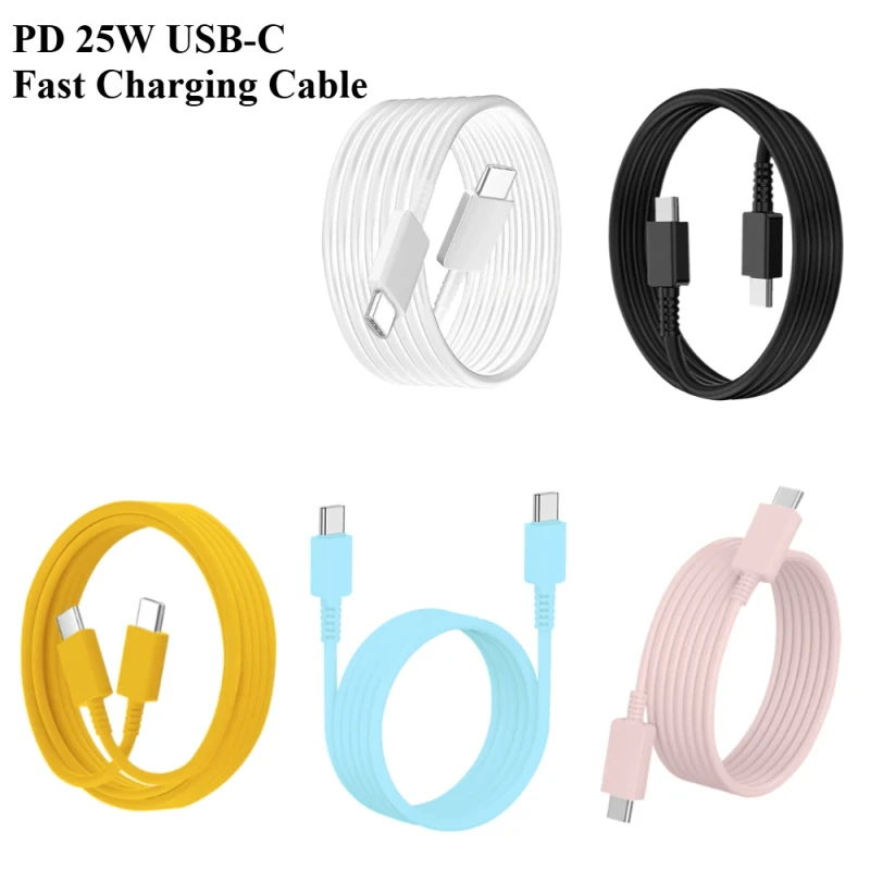 25W-PD-Type-C-Fast-Charging-Cable-USB-C-to-USB-C-Data-Cord-for-Mobile-Phone-Computer-Durable-TPE-Charging-Lead