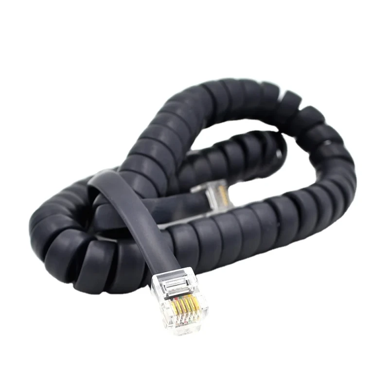 28awg-30awg-RJ12-6p6c-Telephone-Curly-Cable-Spring-Coiled-Spiral-Handset-Wire