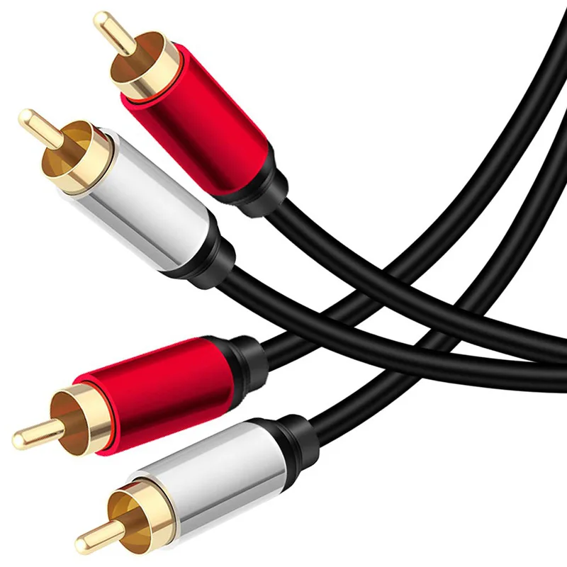 2RCA-Male-to-Male-Stereo-RCA-Cable-Gold-Plated-Connector-Dual-Shielded-PVC-Jacket-for-HDTV-Amplifier-Home-Theater