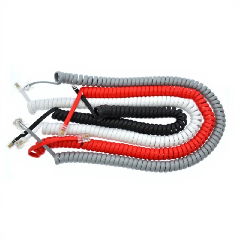 2m-3m-Black-RJ9-Coiled-Phone-Cord-4P4C-Curly-Spiral-Cable-Telephone-Handset-Cord