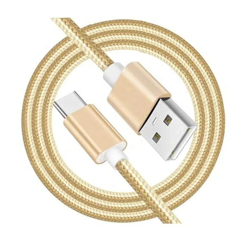 2m-Luxury-Gold-Nylon-USB-Cable-Type-C-3A-Fast-Charging-Pure-Copper-Data-Kable-for-Mobile-Phone-Charger-Computer