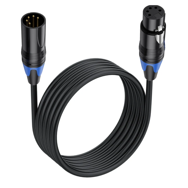 3-Pin-XLR-Male-to-Female-Microphone-Cable-Dual-Shielded-Balanced-Audio-Cable
