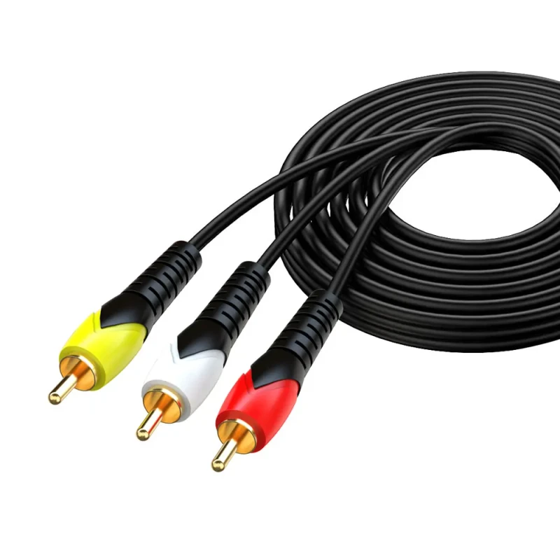3-RCA-Composite-AV-Cable-Male-to-Male-Maximum-Signal-Quality-Audio-Video-Lead-Wire-for-Mixer-Amplifier-Home-Cinema