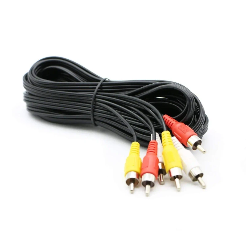 3-RCA-Male-to-3-RCA-Male-Audio-Video-Composite-Cable-3-RCA-Plugs-Video-Yellow-Audio-Right-red-and-Audio-Left-white